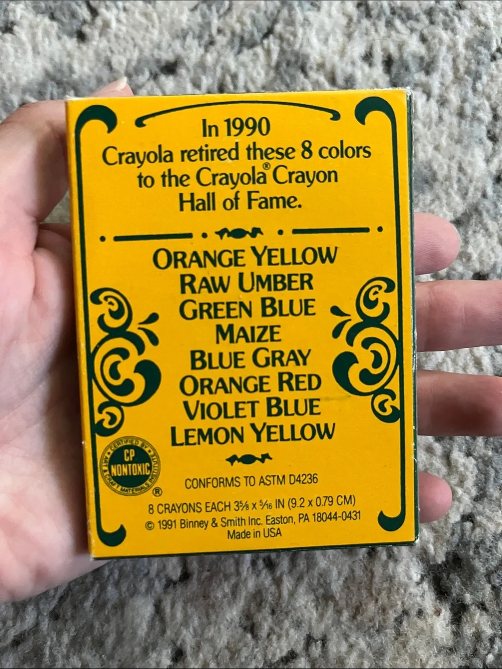 Crayola collectors colors limited edition 1991